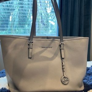 Michael kors dove blue grey tote